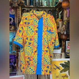 Men’s vintage XXL bowling shirt tiki mid mod